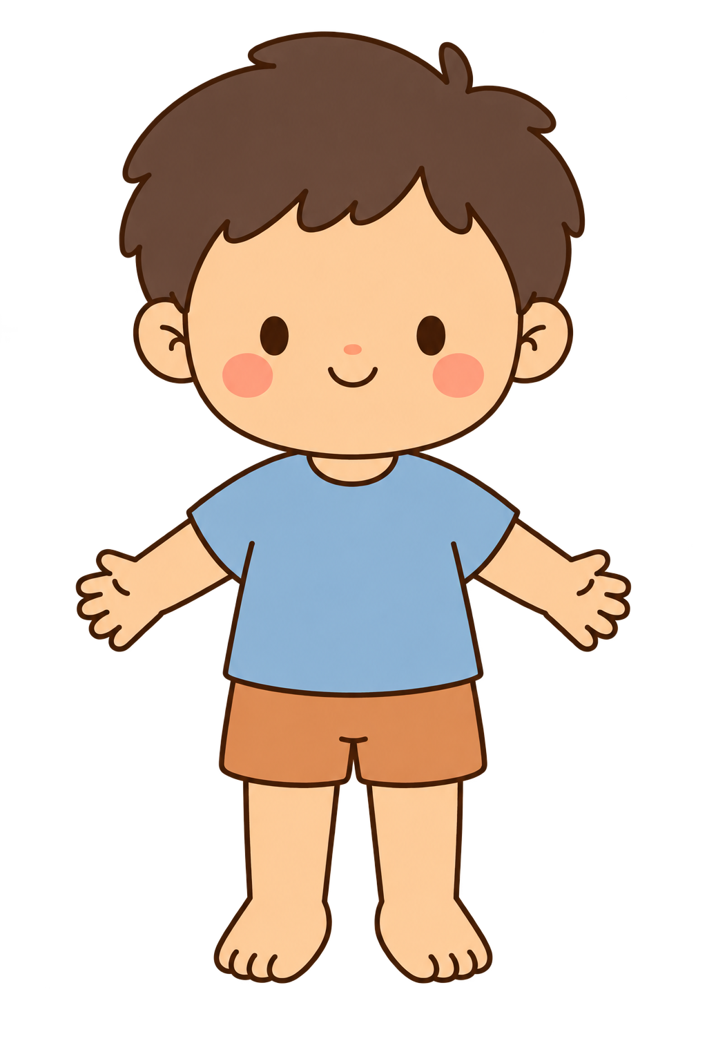 A friendly illustrated character from the Human Body development build